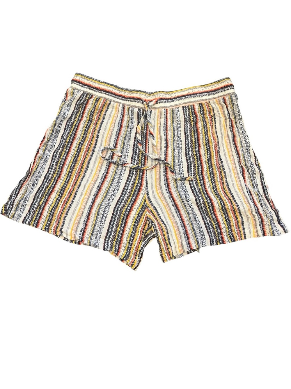 Robert Louis Multicolor Striped Drawstring Women's Shorts